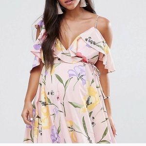 ASOS MATERNITY mini wrap dress.